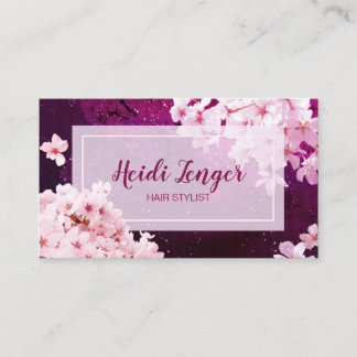 Carte De Visite Liste des cheveux Cherry Blossom