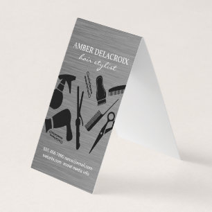 Carte De Visite Liste moderne des cheveux
