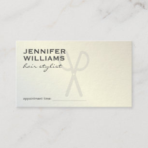 Carte De Visite Liste moderne des cheveux de salon