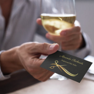 Carte De Visite Liste professionnelle des cheveux