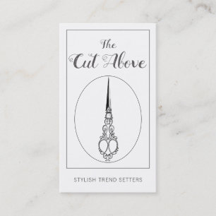 Carte De Visite Liste vintage des ciseaux anciens