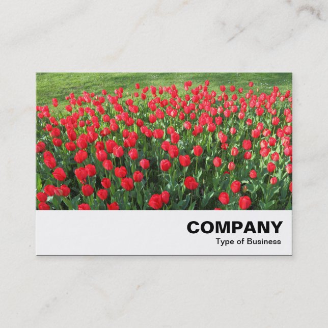 Carte De Visite Lit des Tulipes rouges 01 (Devant)