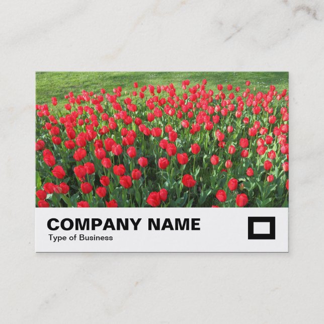 Carte De Visite Lit des Tulipes rouges 01 (Devant)