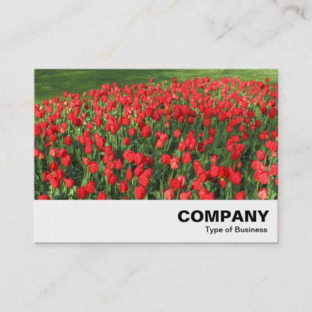Carte De Visite Lit des Tulipes rouges 02 (Devant)