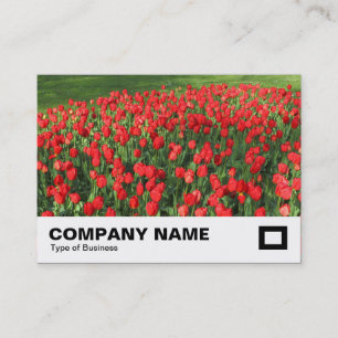 Carte De Visite Lit des Tulipes rouges 02