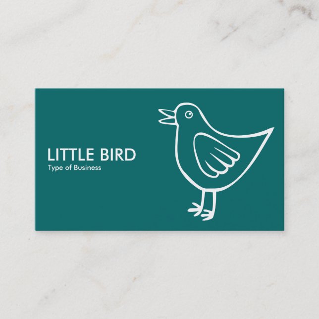 Carte De Visite Little Bird 05 - Moss Green (Devant)