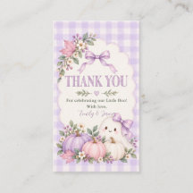Little Boo Baby Shower Purple Coquette Favor Tags