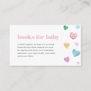 Carte De Visite Little Sweetheart Baby showers Livres pour Baby Ca