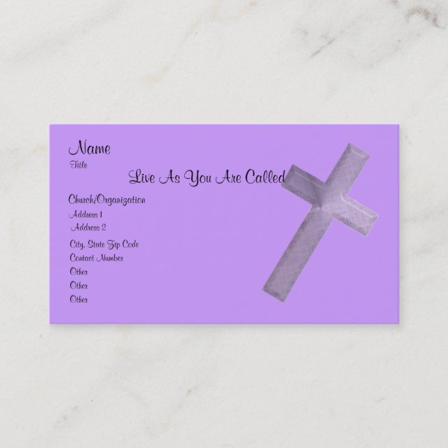 Carte De Visite Live Comme On Vous L'Appelle (Devant)