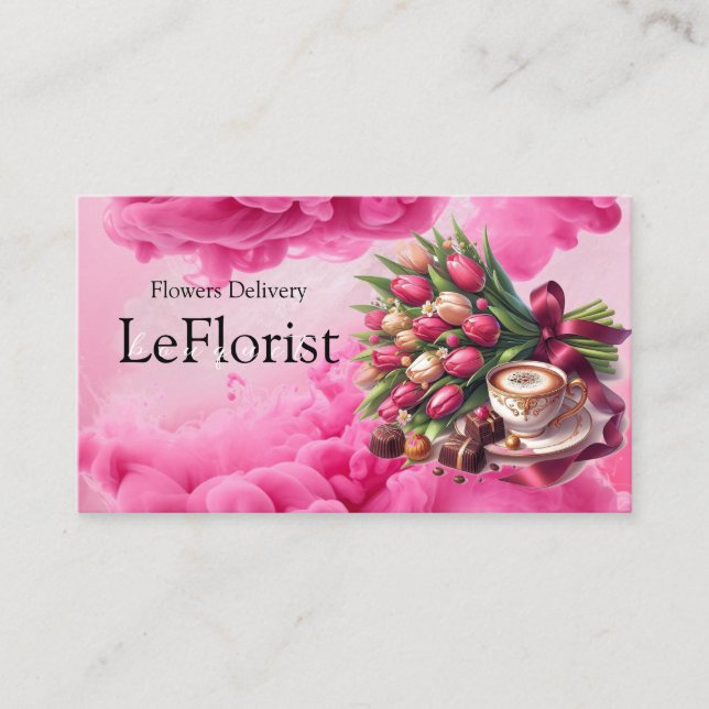 Carte De Visite Livraison de fleurs (Devant)