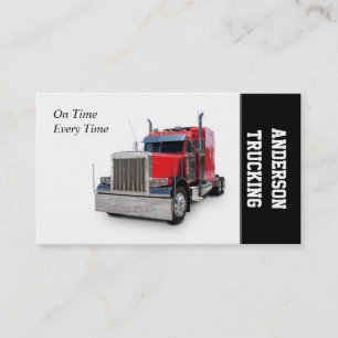 Carte De Visite Livraison de semi-camions