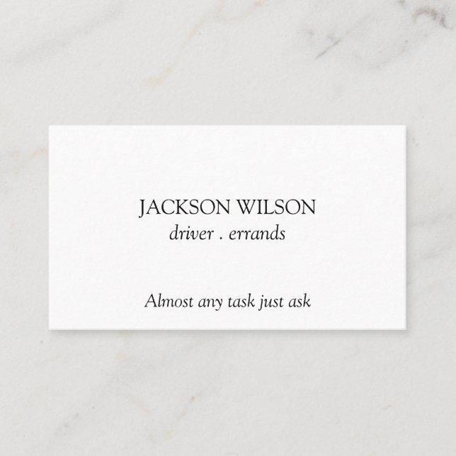 Carte De Visite Livraison des pilotes (Devant)