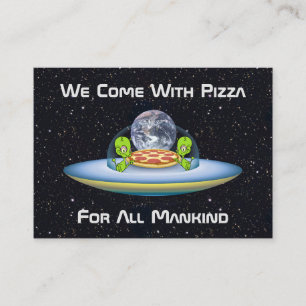Carte De Visite Livraison personnalisée de pizza UFO