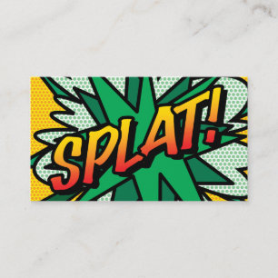 Carte De Visite Livre de bande dessinée rétrospectif SPLAT Fun
