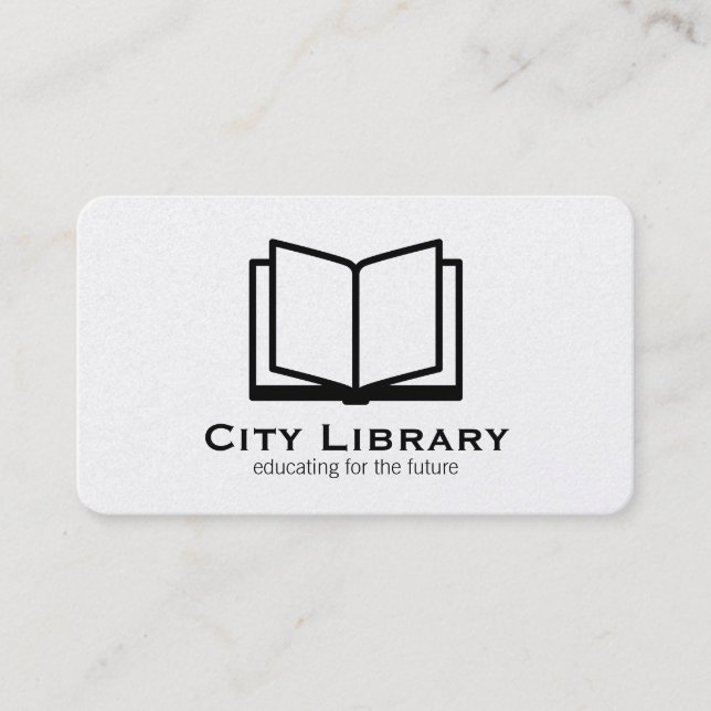 Carte De Visite Livre ouvert (Devant)