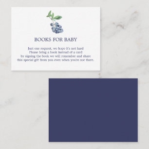 Carte De Visite Livres Blueberry pour Baby Encape Card