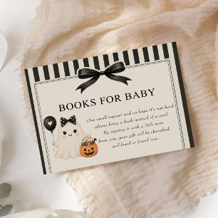 Carte De Visite Livres pour bébé fantôme mignon Halloween Baby Sho