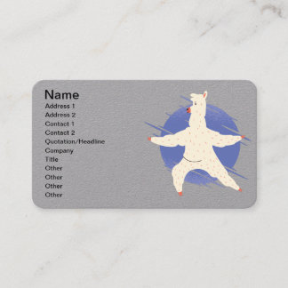 Carte De Visite Llama Yoga