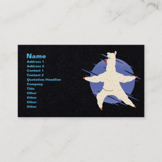 Carte De Visite Llama Yoga
