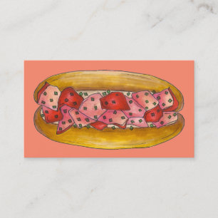 Carte De Visite Lobster Roll Sandwich Maine Nourriture Plage de fr