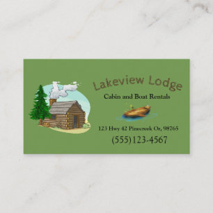 Carte De Visite Location cabine Resort Vacances Lodge