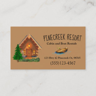 Carte De Visite Location cabine Resort Vacances Lodge
