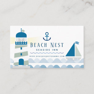 Carte De Visite Location de chalet Nautical Beach House