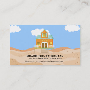 Carte De Visite Location de maison de plage