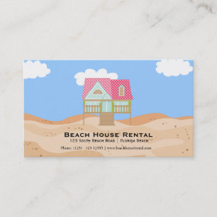 Carte De Visite Location de maison de plage