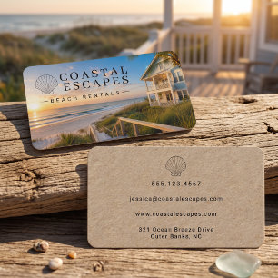 Carte De Visite Location de plage côtière