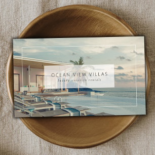 Carte De Visite Location de propriété de vacances avec photo perso