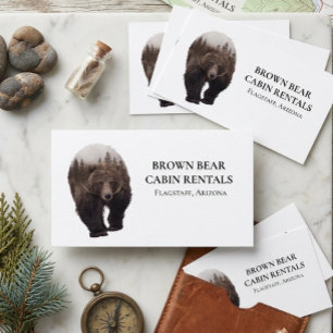 Carte De Visite Location de vacances Maison Cabin Mountain Ours