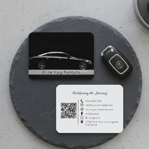 Carte De Visite Location de voitures de luxe noires et blanches mo