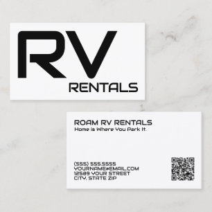 Carte De Visite Location 🚐 RV QR personnalisée