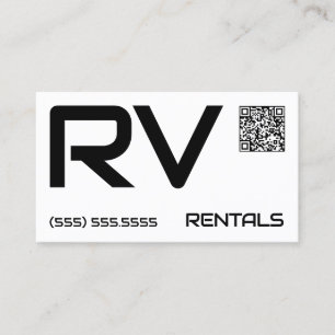Carte De Visite Location 🏕️ RV QR personnalisée