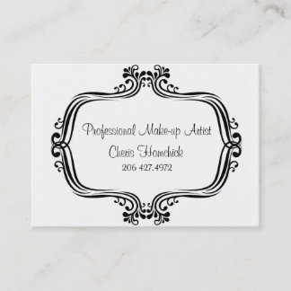 Carte De Visite Locations, artiste de maquillage, Cheris Homchick