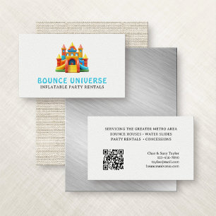 Carte De Visite Locations de maisons gonflables pour fêtes