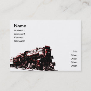 Carte de visite Locomotive à vapeur