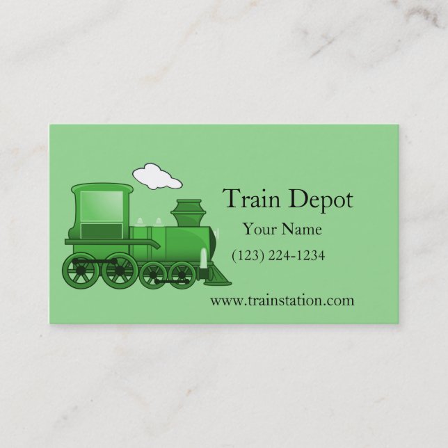 Carte De Visite Locomotive à vapeur (Devant)