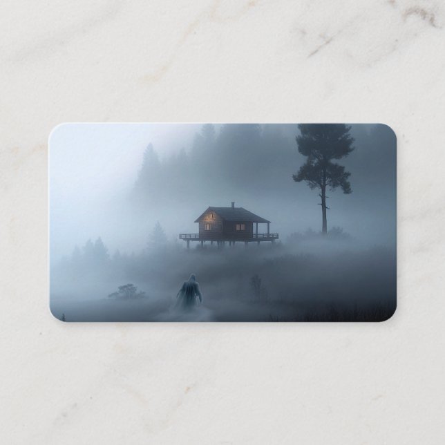 Carte De Visite Log Cabin by the Haunted Lake (Devant)