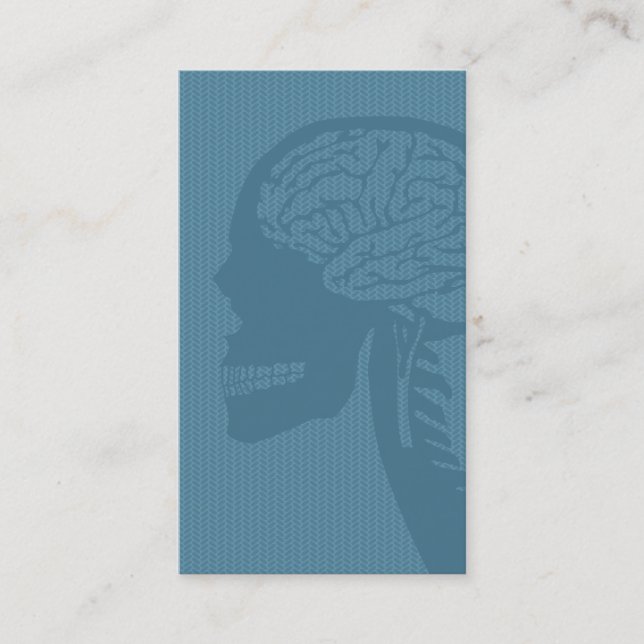 Carte De Visite logicskull bleu (Devant)