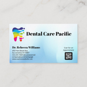 Carte De Visite Logo Artistique des dents Dentiste