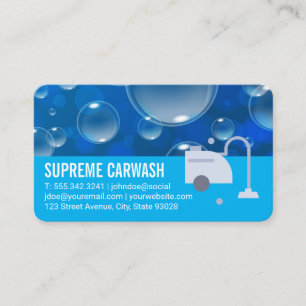 Carte De Visite Logo Aspirateur   Services de nettoyage de maison