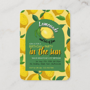 Carte De Visite Logo au citron, Lemonade & Nombreux billets de cad