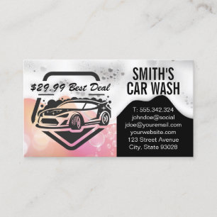 Carte De Visite Logo Auto Car Wash   Les soap-sons