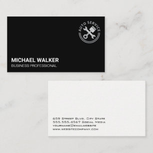 Carte De Visite Logo Auto Service Car Care