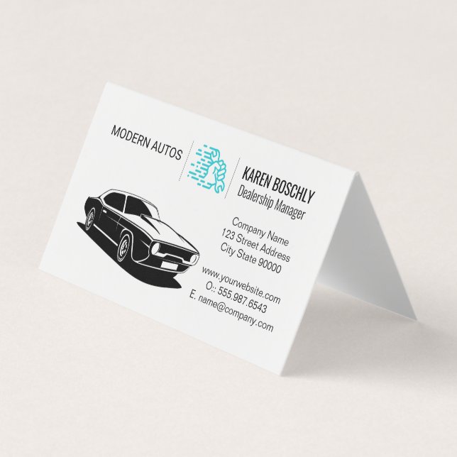 Carte De Visite Logo automatique | Une clé à main (Devant)