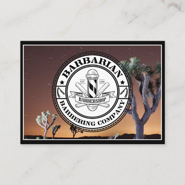 Carte De Visite logo barbier (Devant)