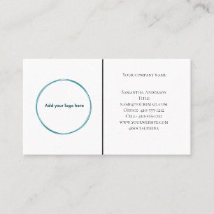 Carte De Visite Logo Black White Minimaliste Professionnel Entrepr