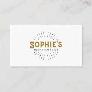 Carte de visite Logo Boulangerie Gold Baker